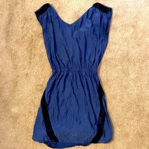 Blue Sleek Mini Dress